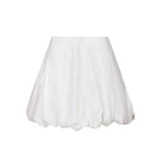 Minigonna balloon in popeline 105183 A2LDZ04 PINKO 