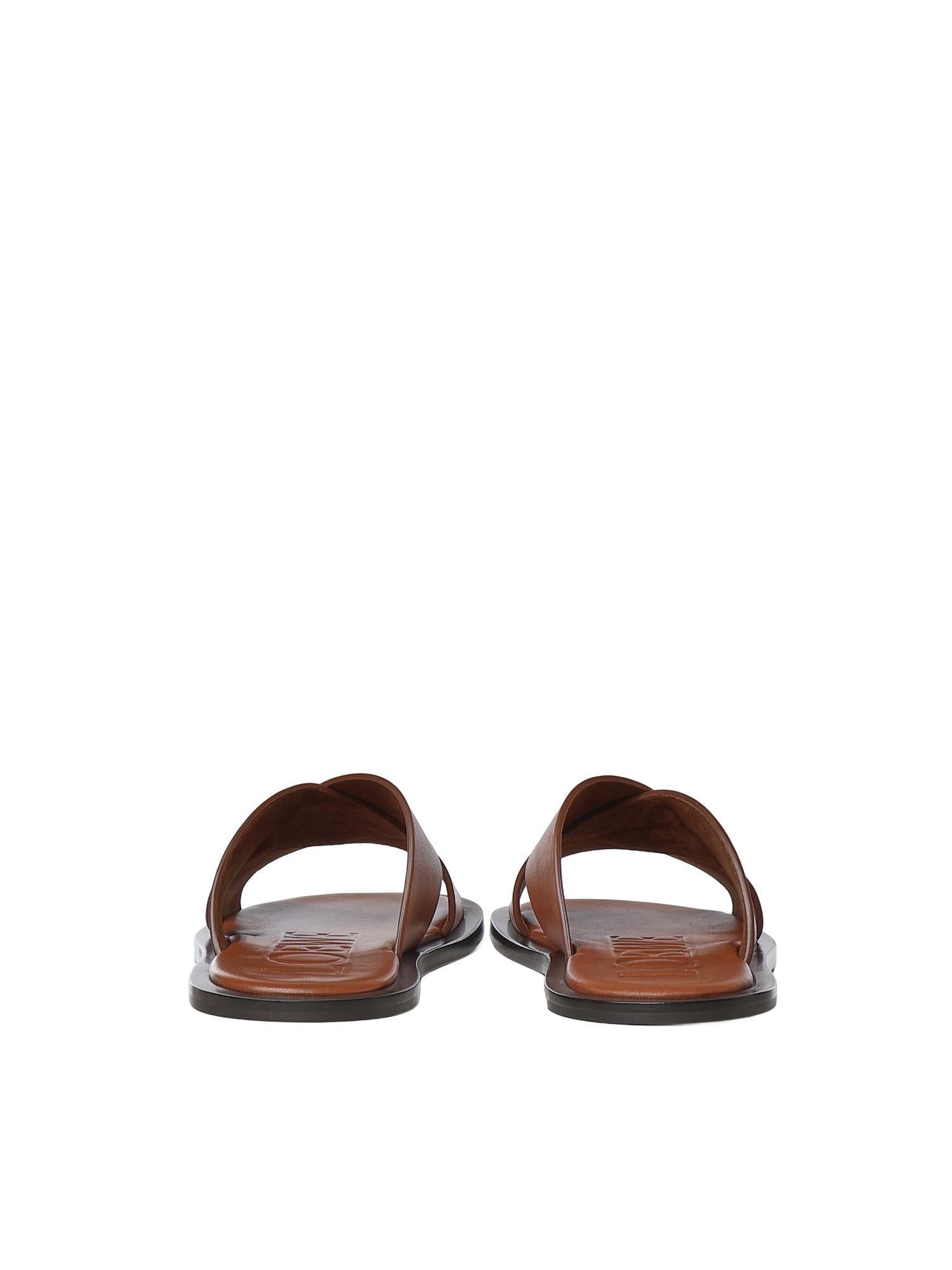 Slide Flex incrociate in pelle di vitello M616465X29 2530 LOEWE 