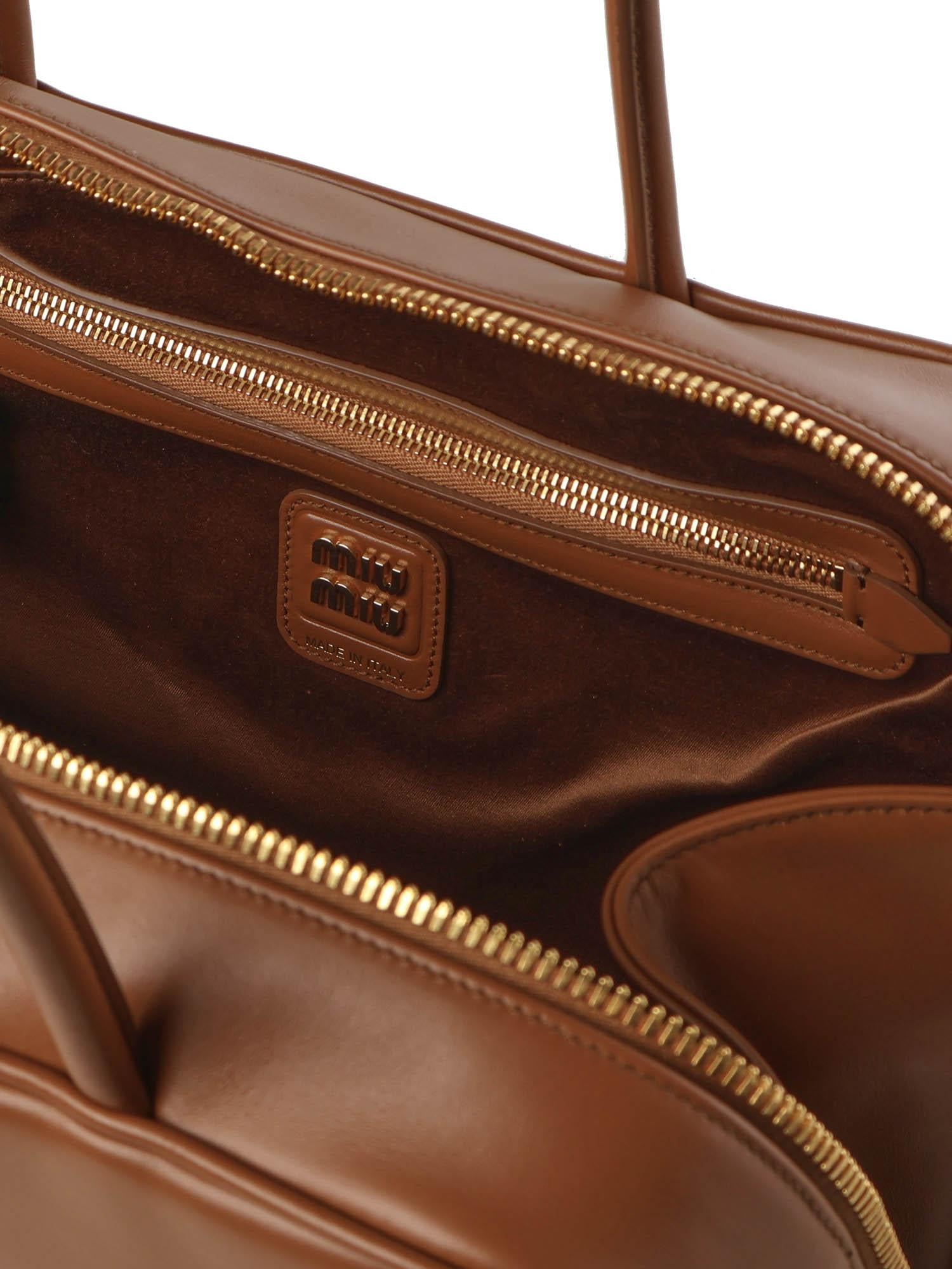 Borsa Beau in pelle<BR/> 5BB117 2CRWF0046 MIU MIU 