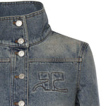 Giacca Reedition in denim 126DBL335DE0058 7055 COURREGES 