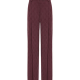 Pantaloni in jacquard con motivo cravatteria 106203 A33HRR7 PINKO 