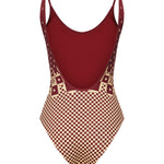 Costume intero con stampa micro patchwork FXBA53 AT8TF1MVR FENDI 