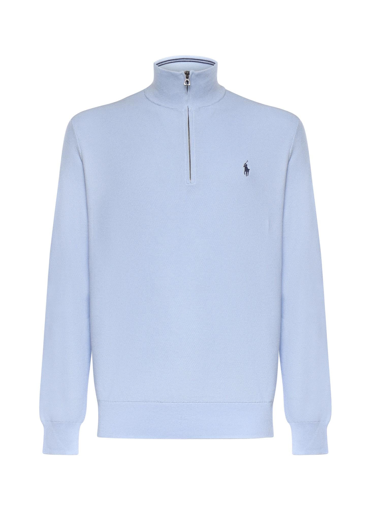 Maglia in piqué di cotone con zip 710932304  POLO RALPH LAUREN 