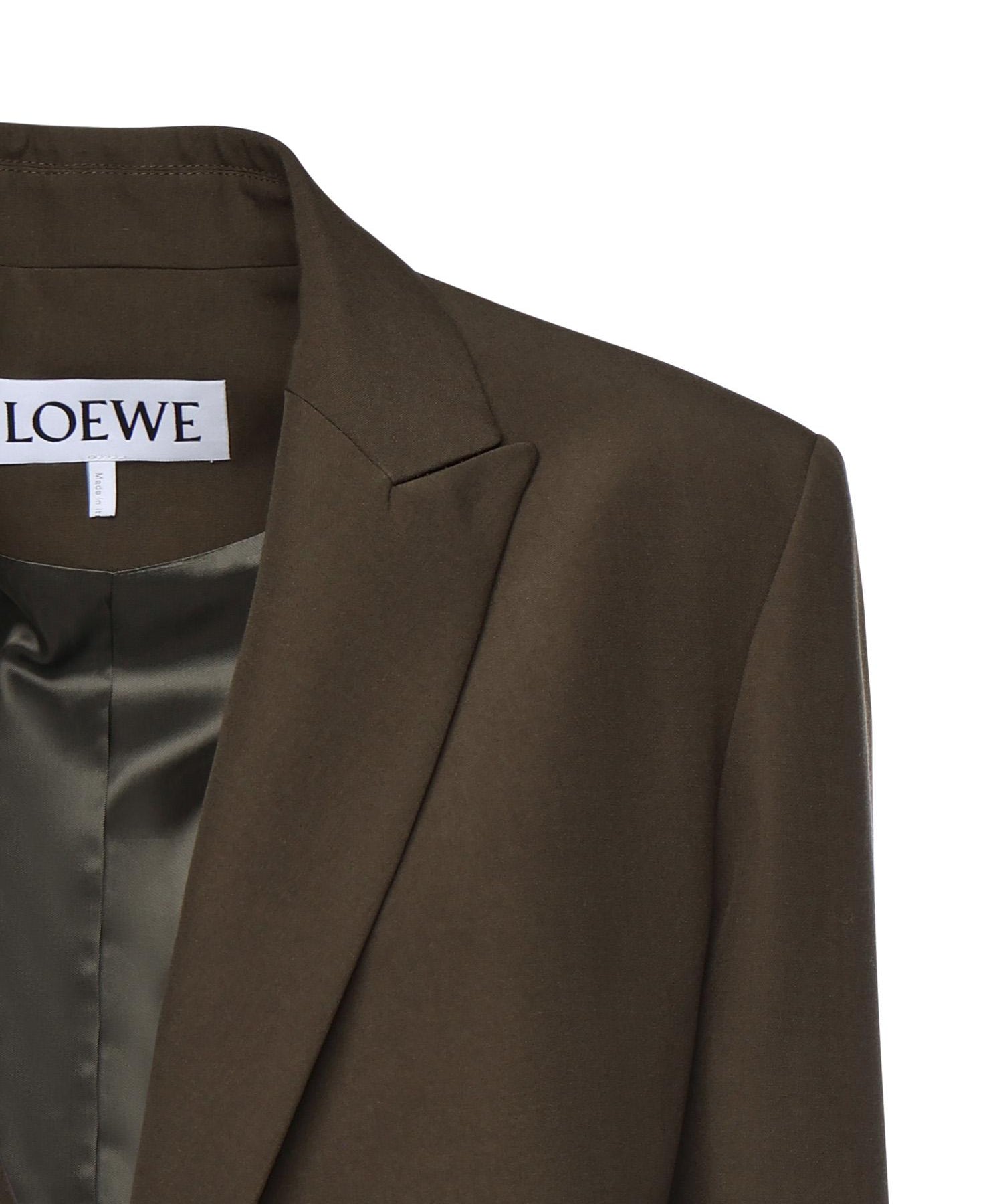 Giacca drappeggiata in lana S359Y03XAE 4160 LOEWE 