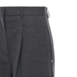 Pantalone dritto in misto lana DP9926 GREY OTTOD'AME 