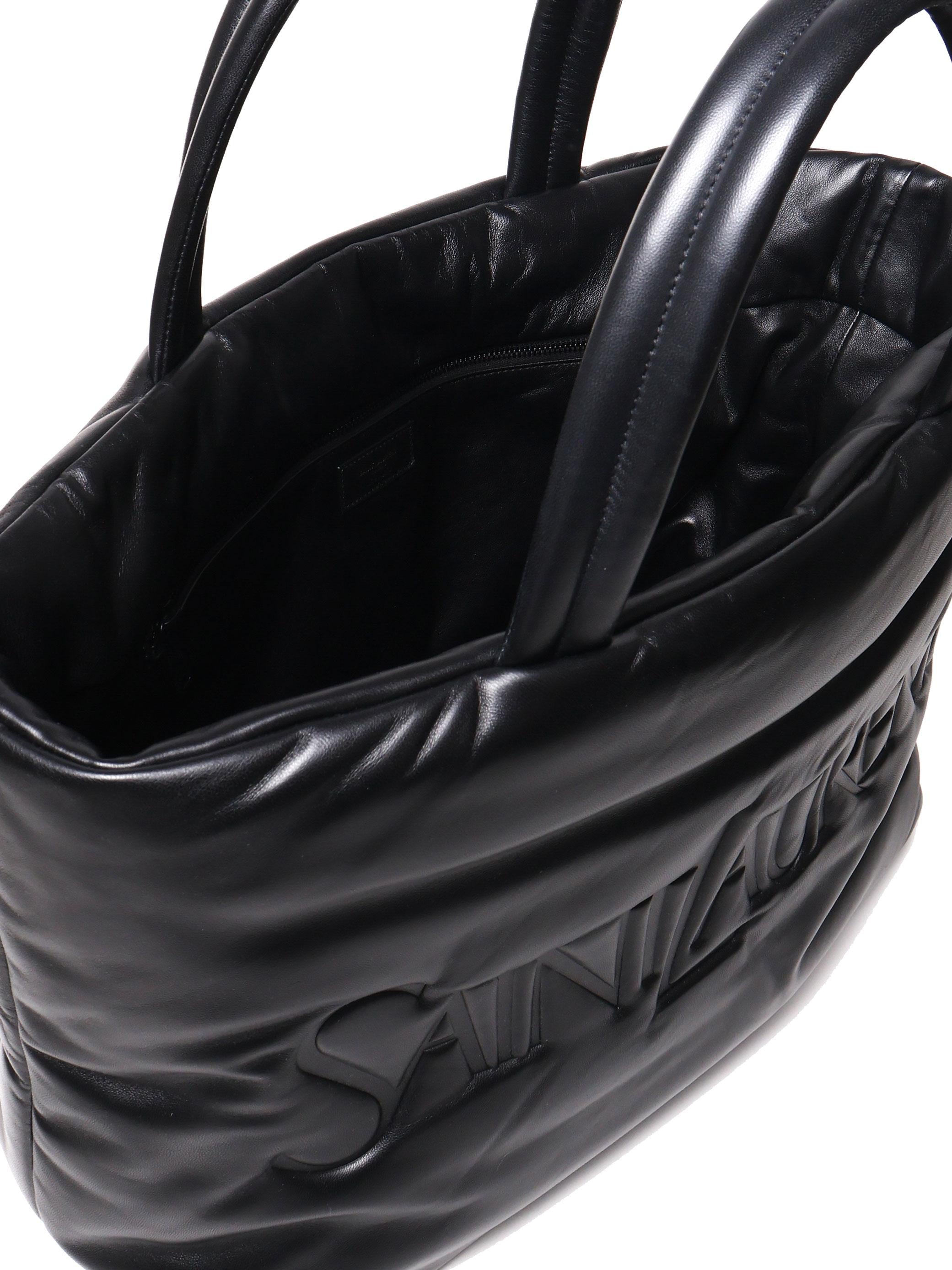 Borsa tote imbottita in pelle 756269 AACIW1000 SAINT LAURENT 