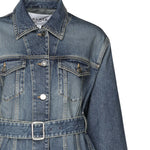 Giacca in denim con baschina<BR/> AA9V0422T536A 525 ALAIA 