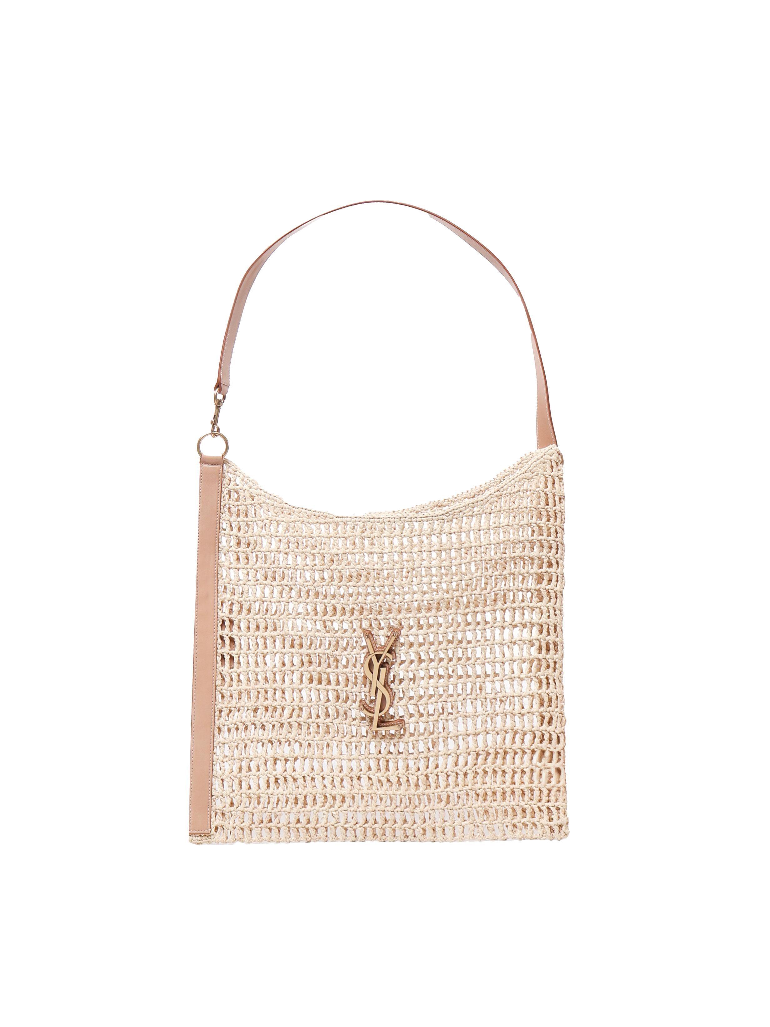 Borsa Oxalis in rafia macramè 773984 GAAEB9718 SAINT LAURENT 