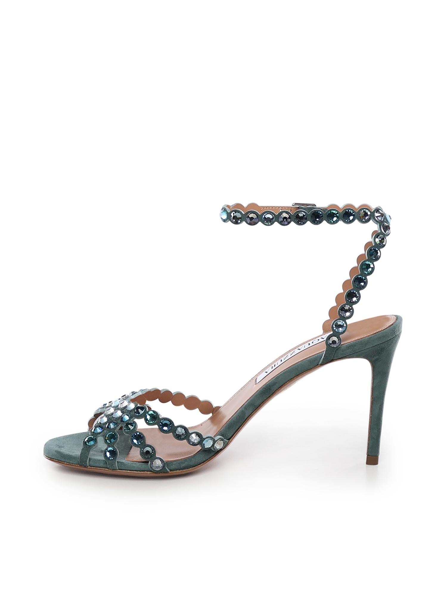 Sandali Tequila con cristalli TQLMIDS0 SUELGE AQUAZZURA 