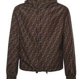 Giacca a vento reversibile in nylon FAA615 A79NF13IZ FENDI 
