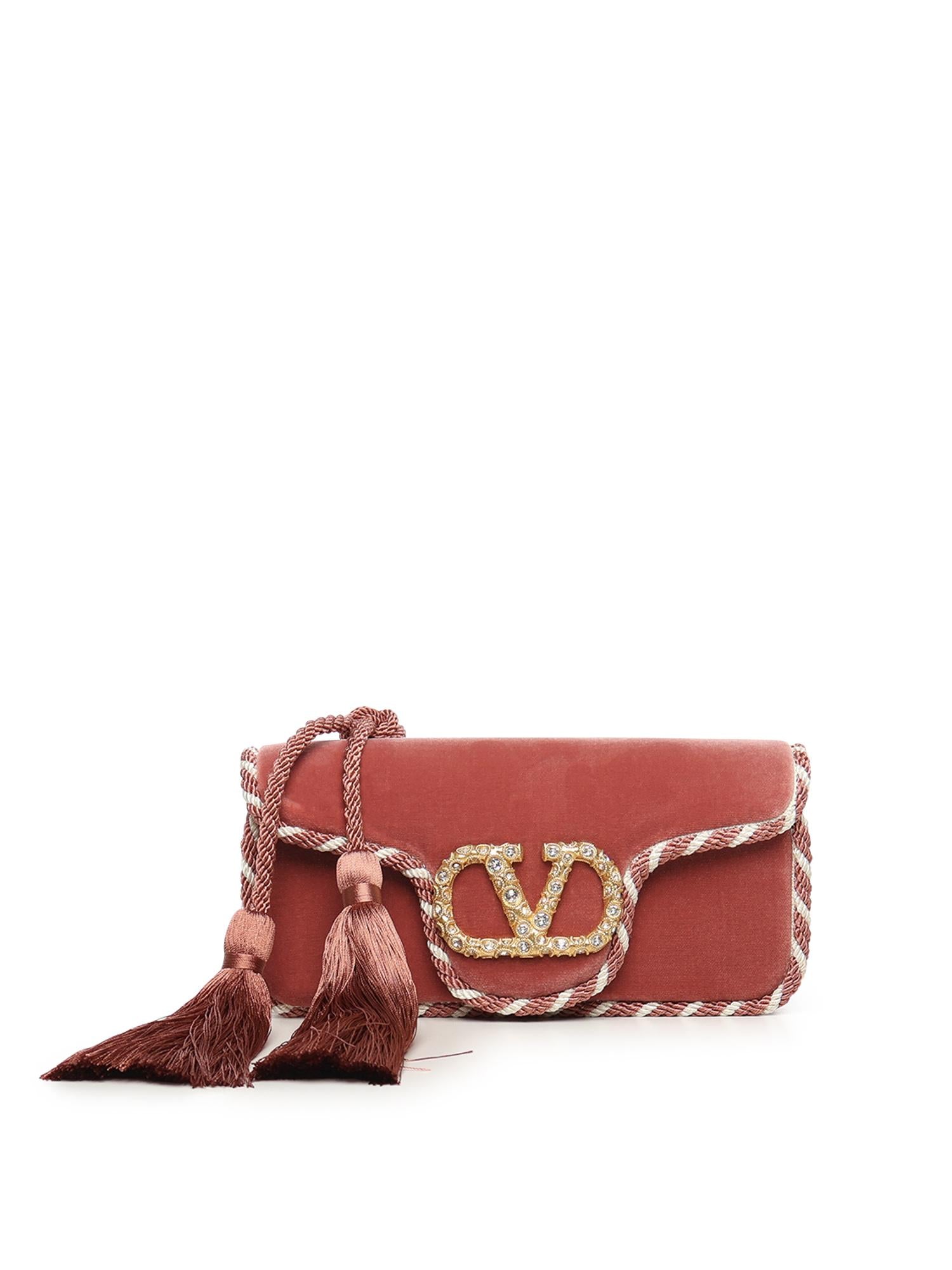 Clutch Locò Mini in velluto 7W2B0R92 GNLDZB VALENTINO GARAVANI 