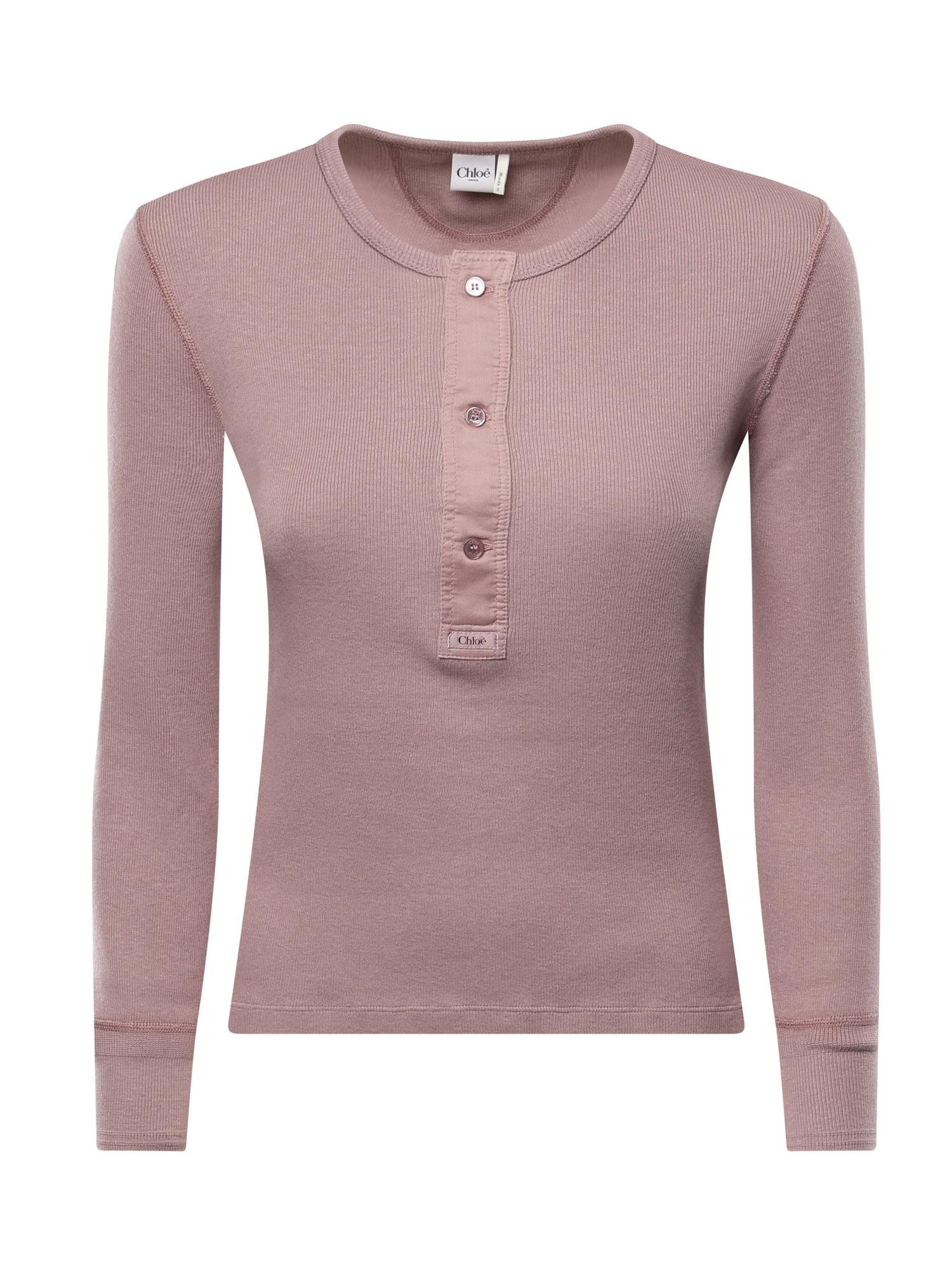 Camicia Henley in jersey di cotone CH26SJH30185 50C CHLOÉ 
