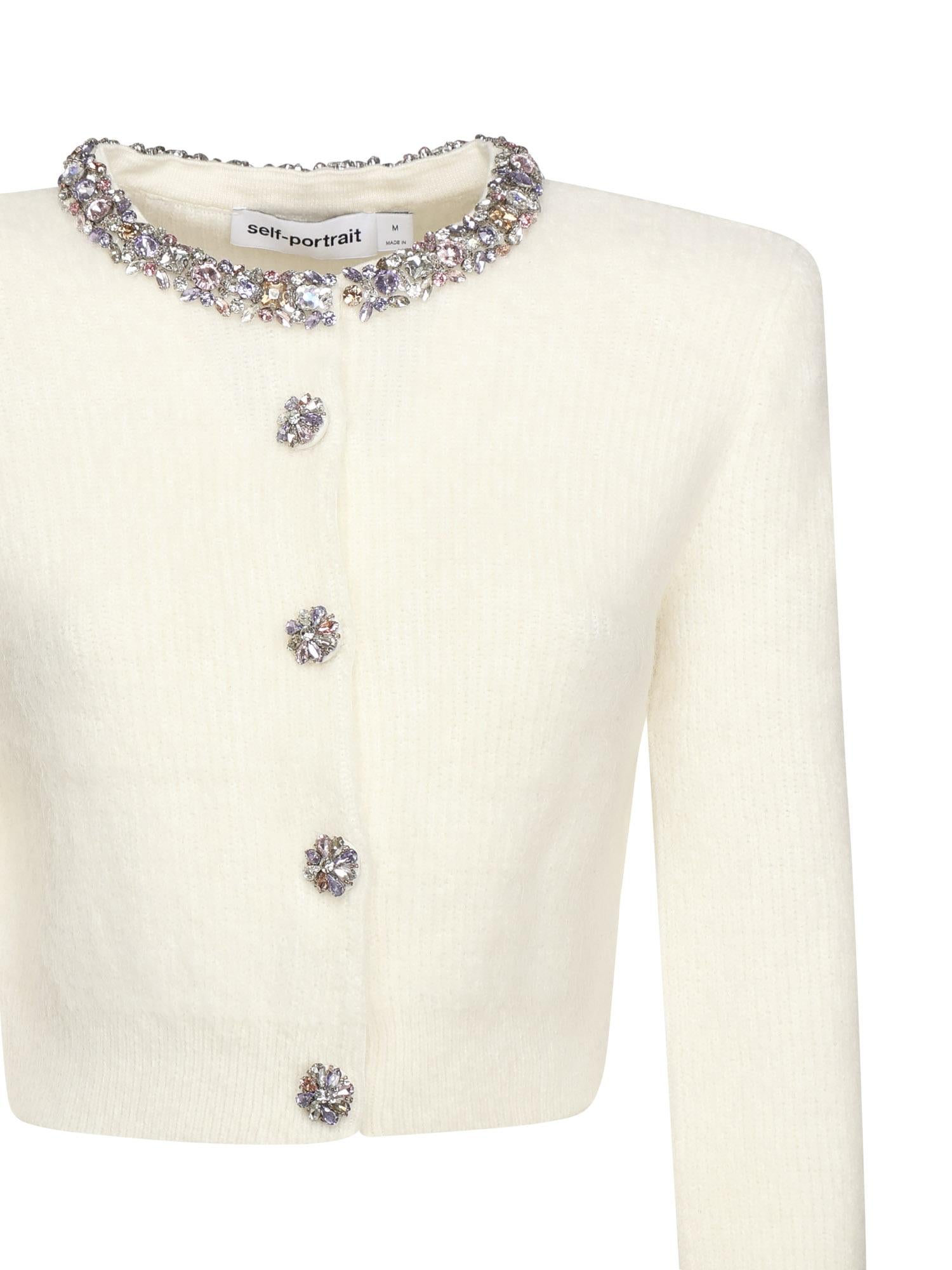 Cardigan con strass AW25135C C SELF-PORTRAIT 