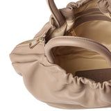 Borsa in pelle con logo<BR/> BIBP9E702 TAUPE BIASIA 