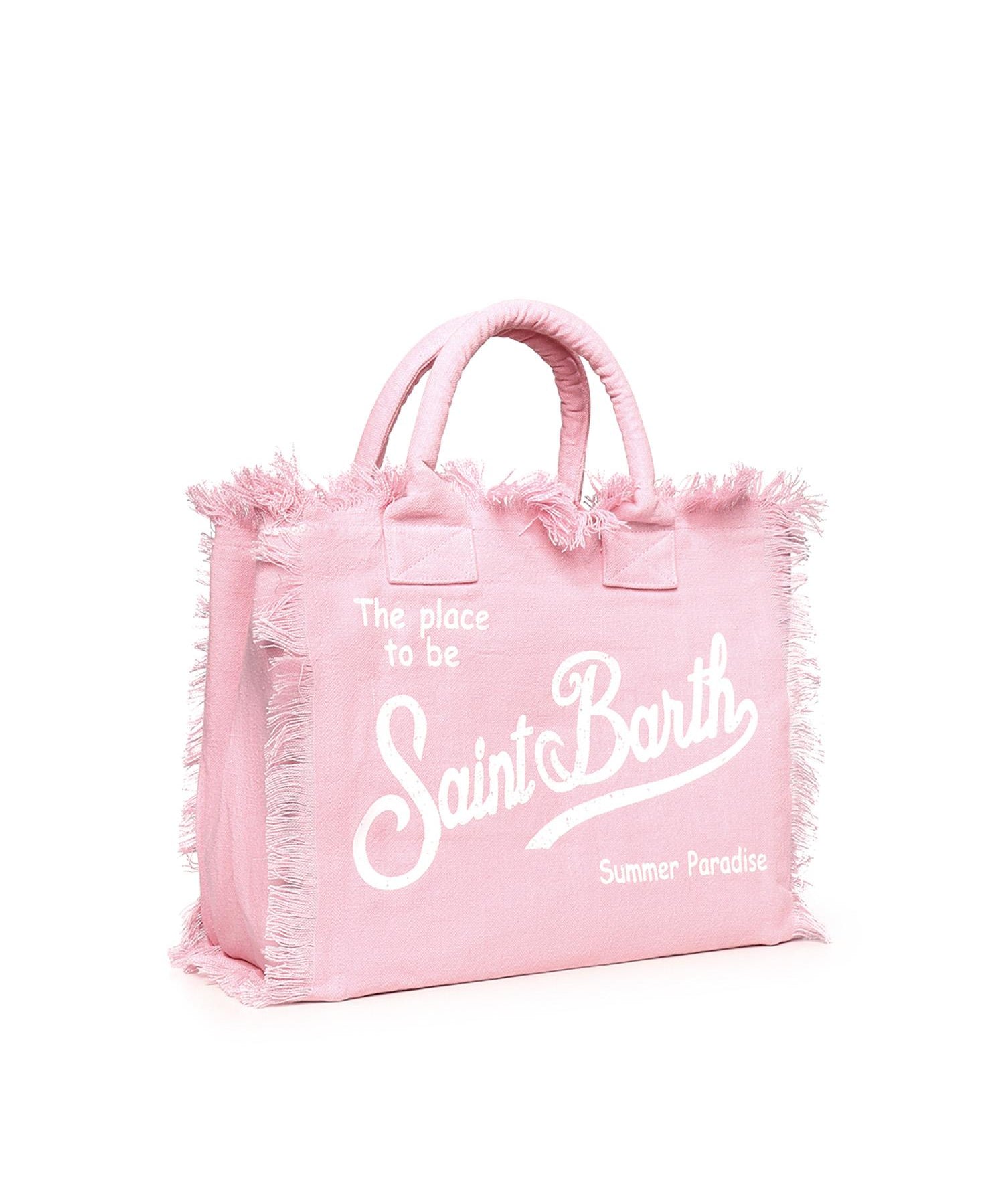 Borsa Vanity in lino con logo VANI022 00142L MC2 SAINT BARTH 