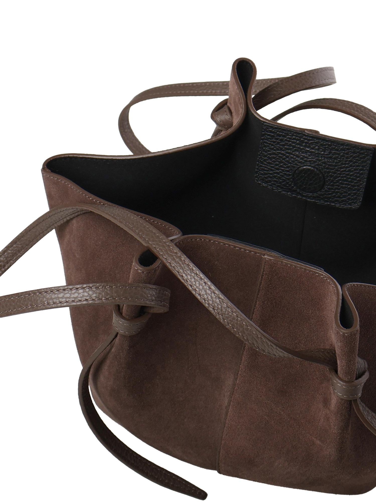 Borsa tote Mochi in pelle scamosciata MOCHI SUEDE NUTMEG YUZEFI 