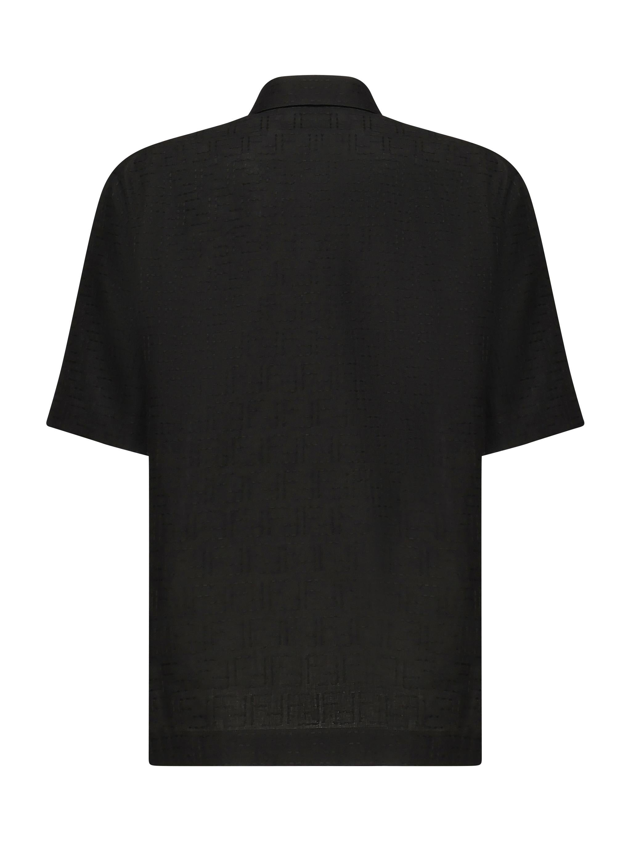 Camicia in Jacquard FF di lino FS1317 AU6YF0QA1 FENDI 