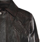 Bomber in nappa con ricamo floreale GWP02560 P00230040249 GOLDEN GOOSE 
