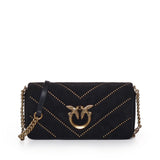 Borsa Love Click Horizontal mini in velluto 100068 A17GZ99Q PINKO 