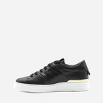 Sneakers King1 in pelle con inserto effetto coccodrillo pe 2021 KING1 -BLACK/GOLD GIULIANO GALIANO 