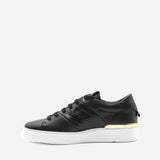 Sneakers King1 in pelle con inserto effetto coccodrillo pe 2021 KING1 -BLACK/GOLD GIULIANO GALIANO 