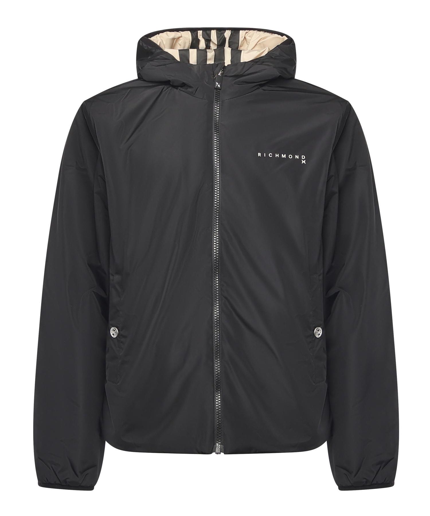 Giubbotto Samari reversibile in nylon UMA25044GB IRISH CREAM RICHMOND X 