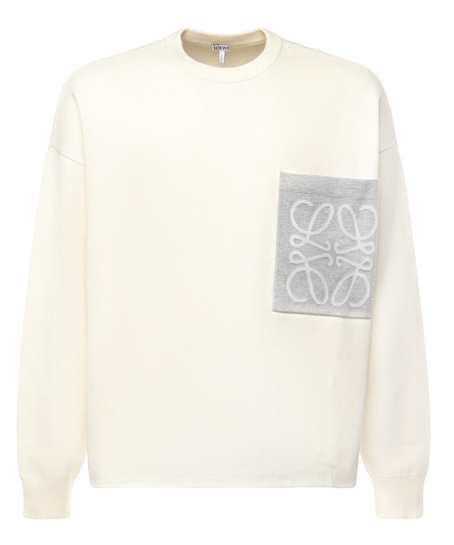 Maglia Anagram in misto cotone con tasca H526Y14KLS 2145 LOEWE 