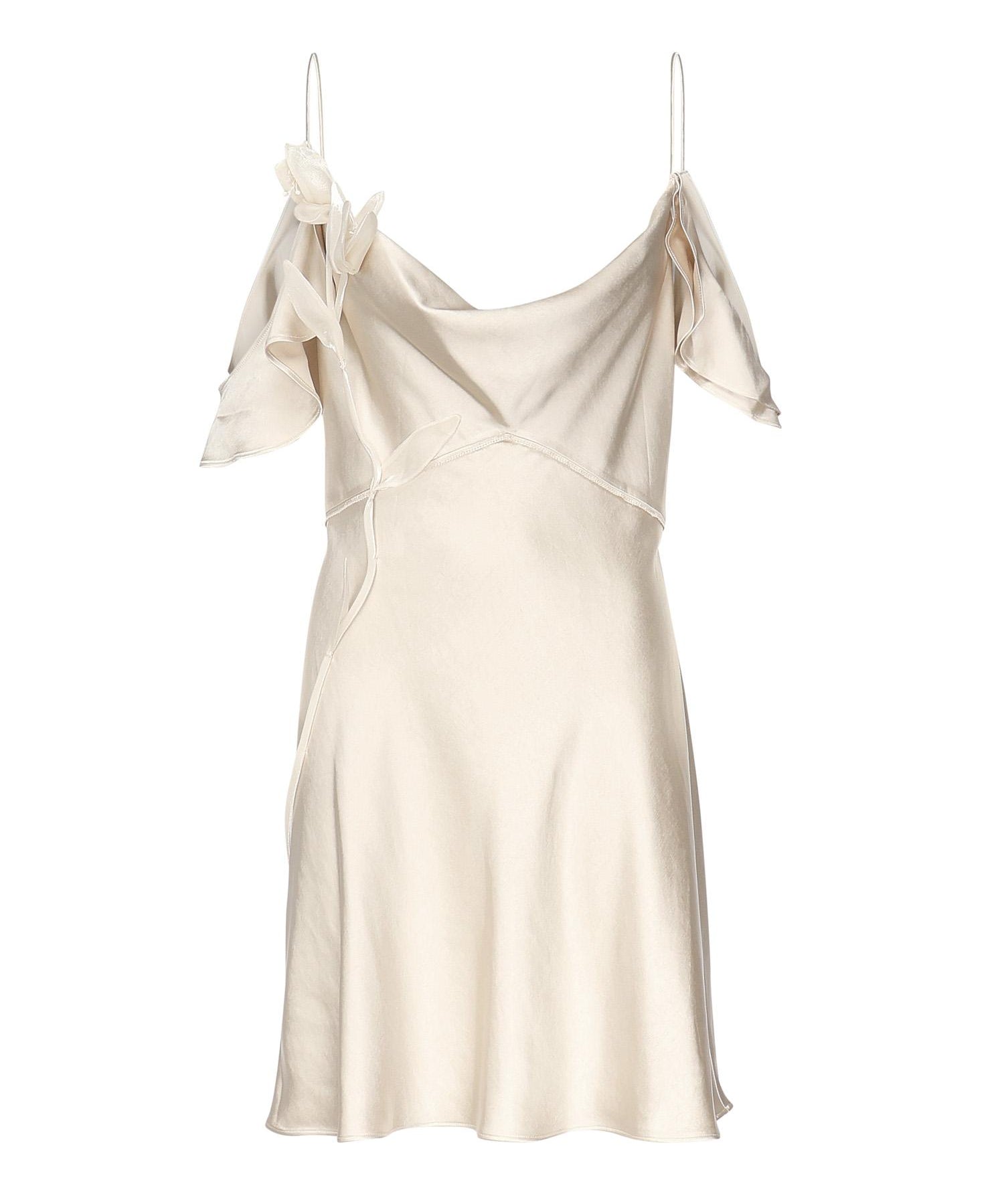 Mini abito con fiori SS25254S CHAMPAGNE SELF-PORTRAIT 