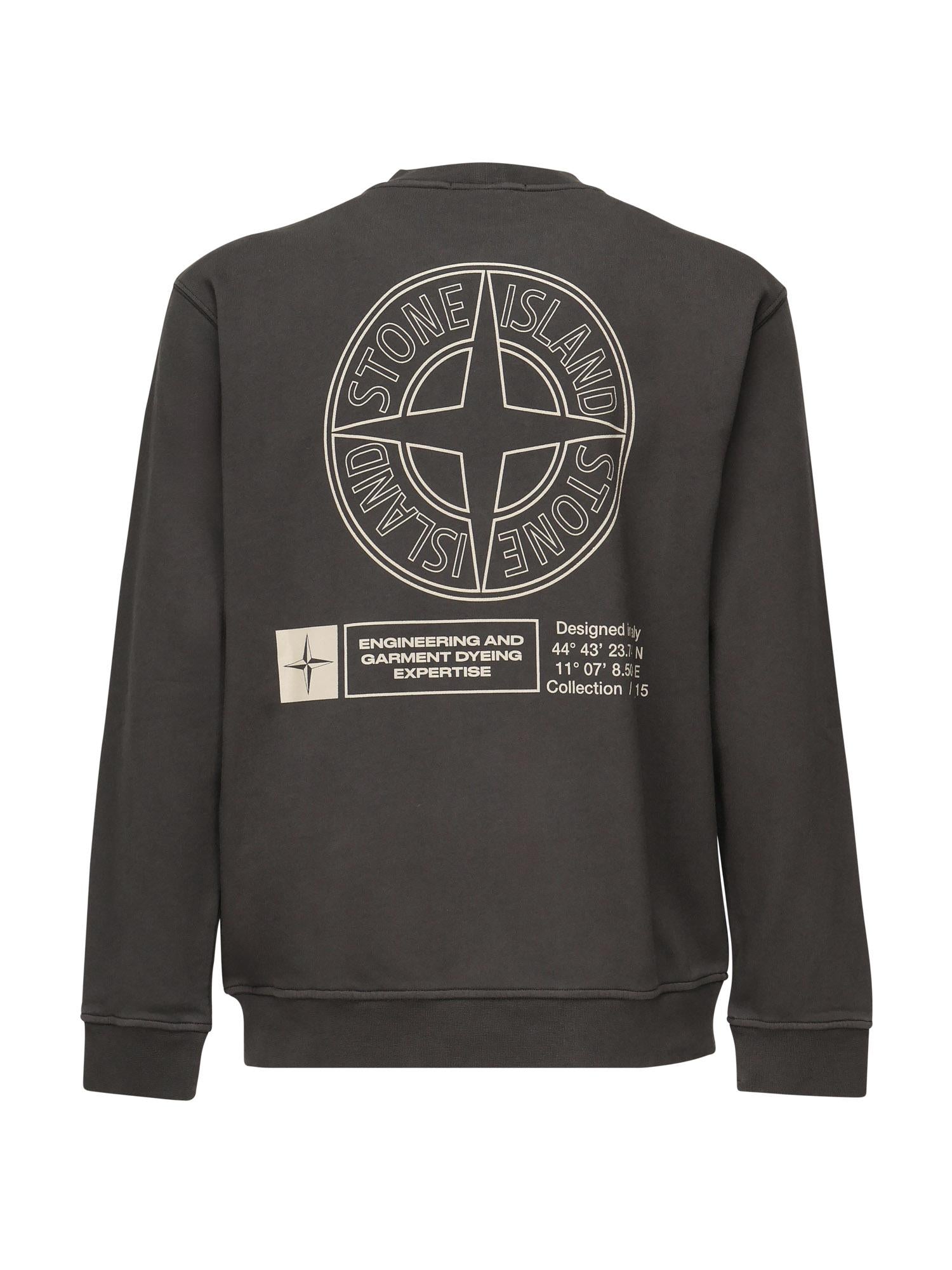 Felpa con stampa 'Industrial Four' K2S156100018 S0195V0062 STONE ISLAND 