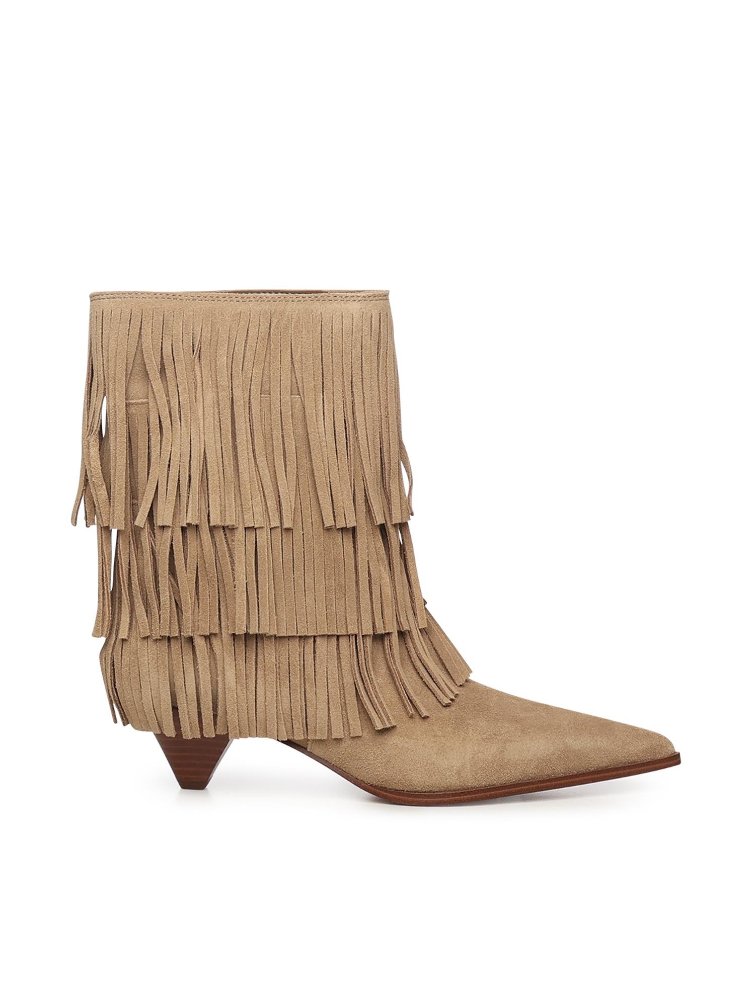 Stivale Jayla in pelle scamosciata con frange 40F5JYME6S 297 MICHAEL MICHAEL KORS 