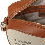 Borsa Responsible con logo 73BS9N006 RESPONSIBLEOFF WHITE/CUOIO V° 73 
