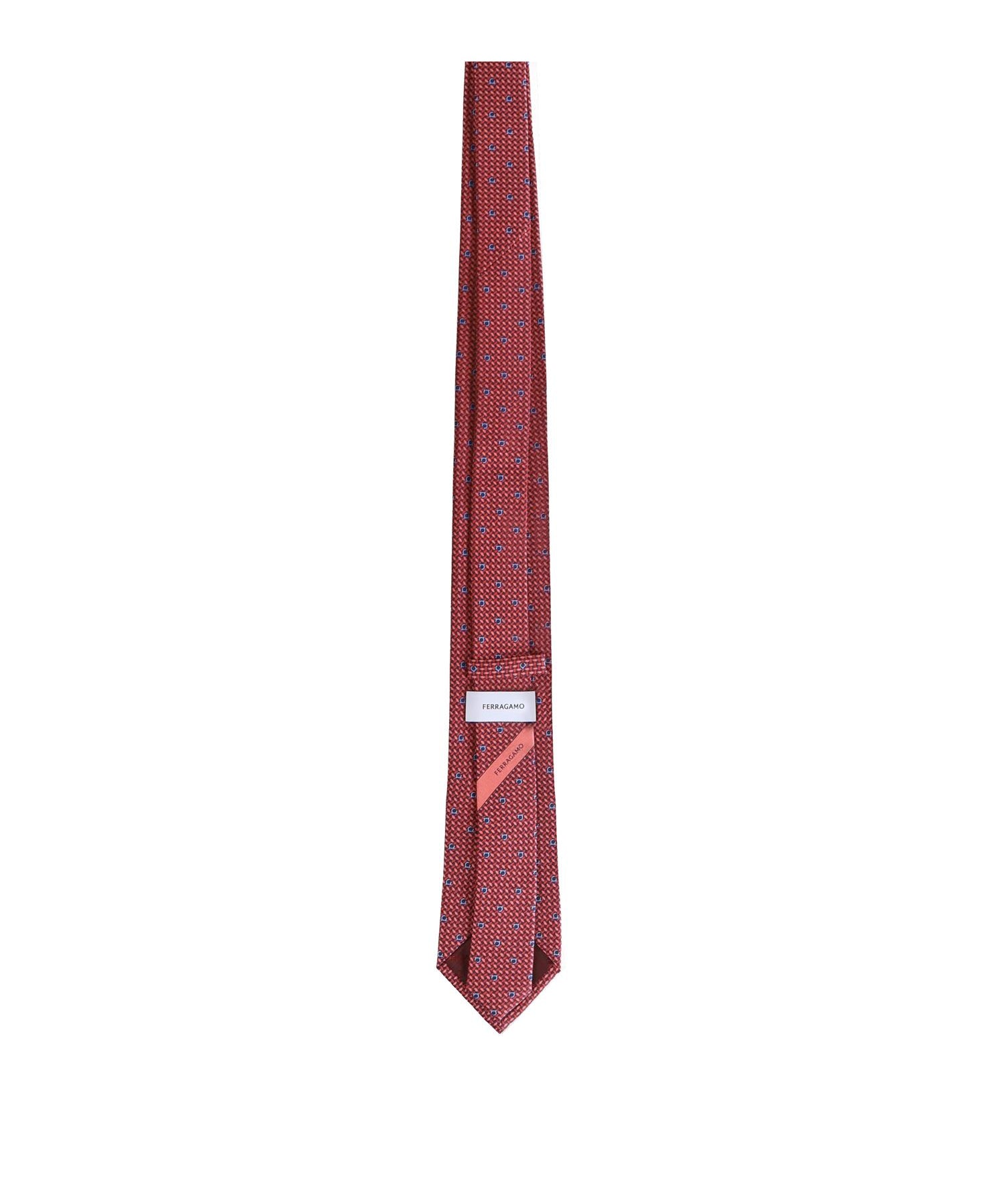 Cravatta in seta con stampa 350263 731645007 FERRAGAMO 
