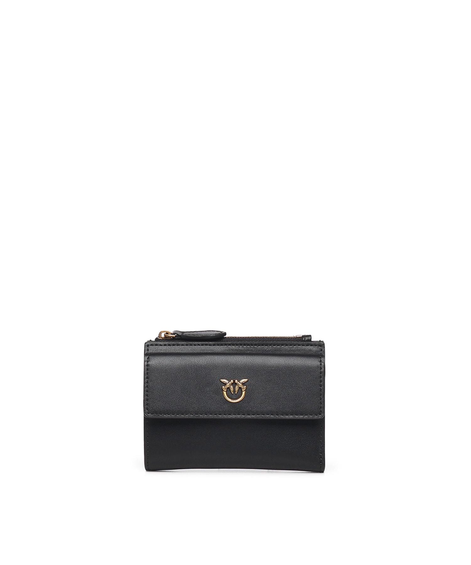 Portafoglio compatto in pelle 103612 A0F1Z99Q PINKO 