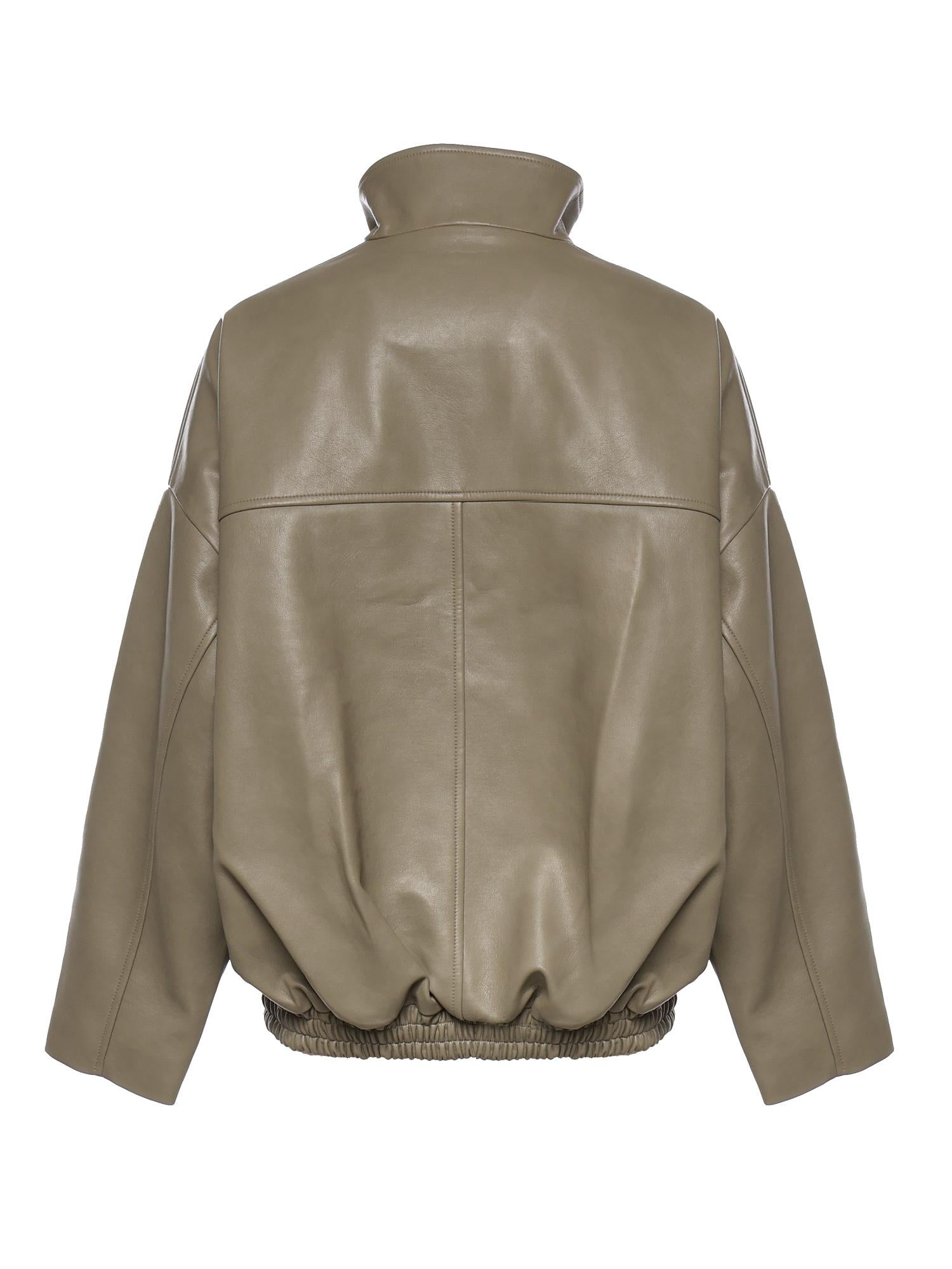 Bomber Veren in ecopelle JAFS21915430  THE FRANKIE SHOP 