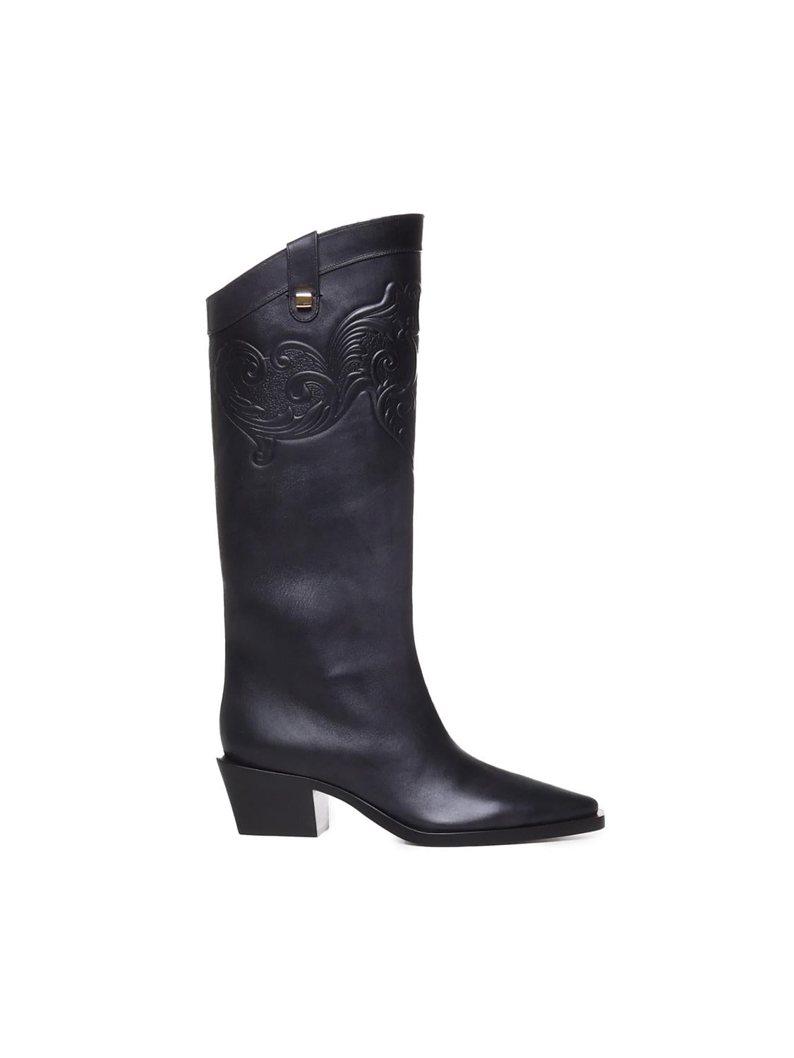 Stivali camperos Sienna SIENNA NAPPA LEATHERVEGGY BLACK MAISON SKORPIOS 