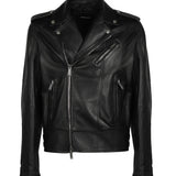 Giacca biker in pelle S74AM1329 SY1491900 DSQUARED2 