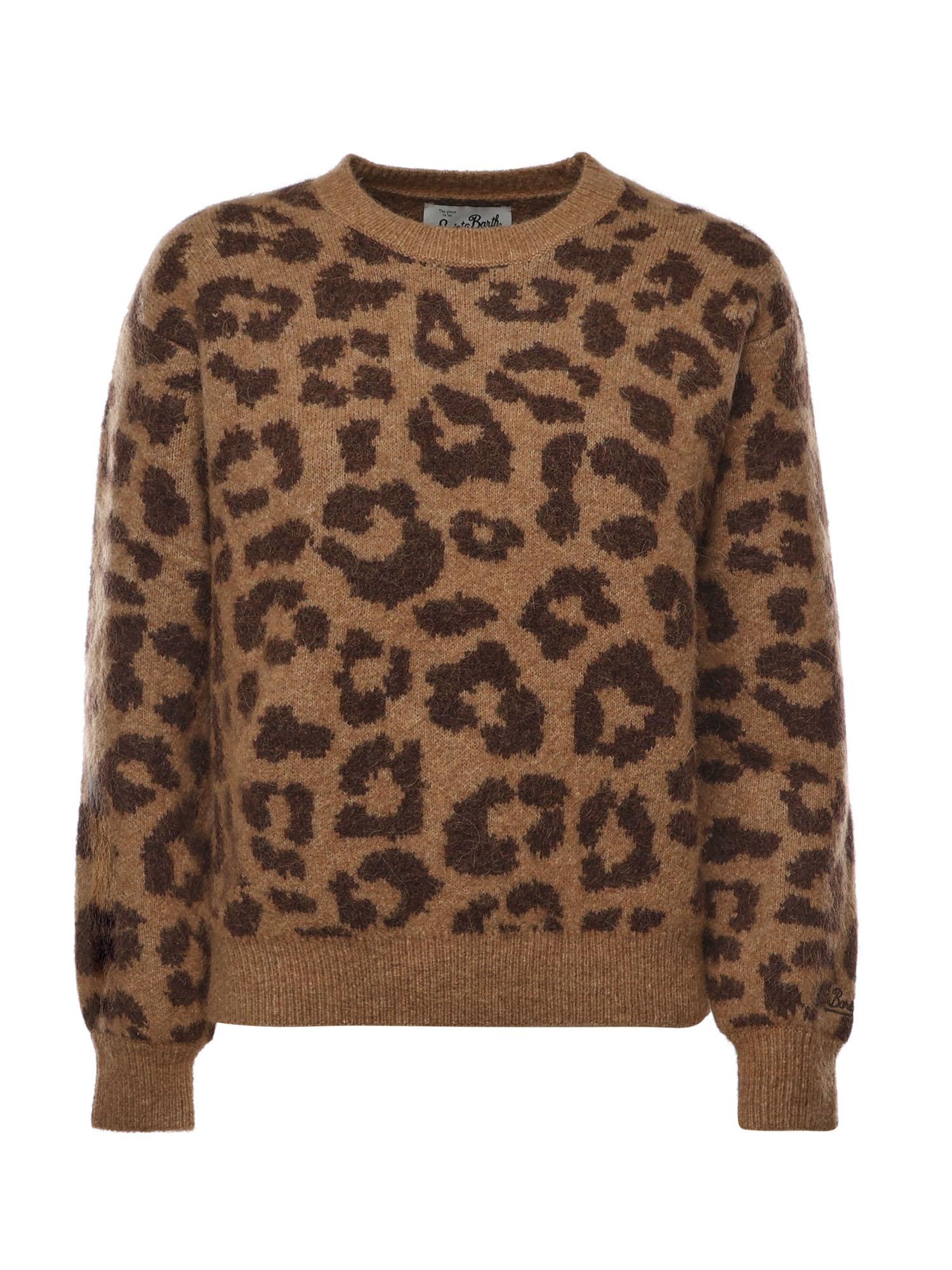 Maglione con stampa animalier DNI0001 00702I MC2 SAINT BARTH 