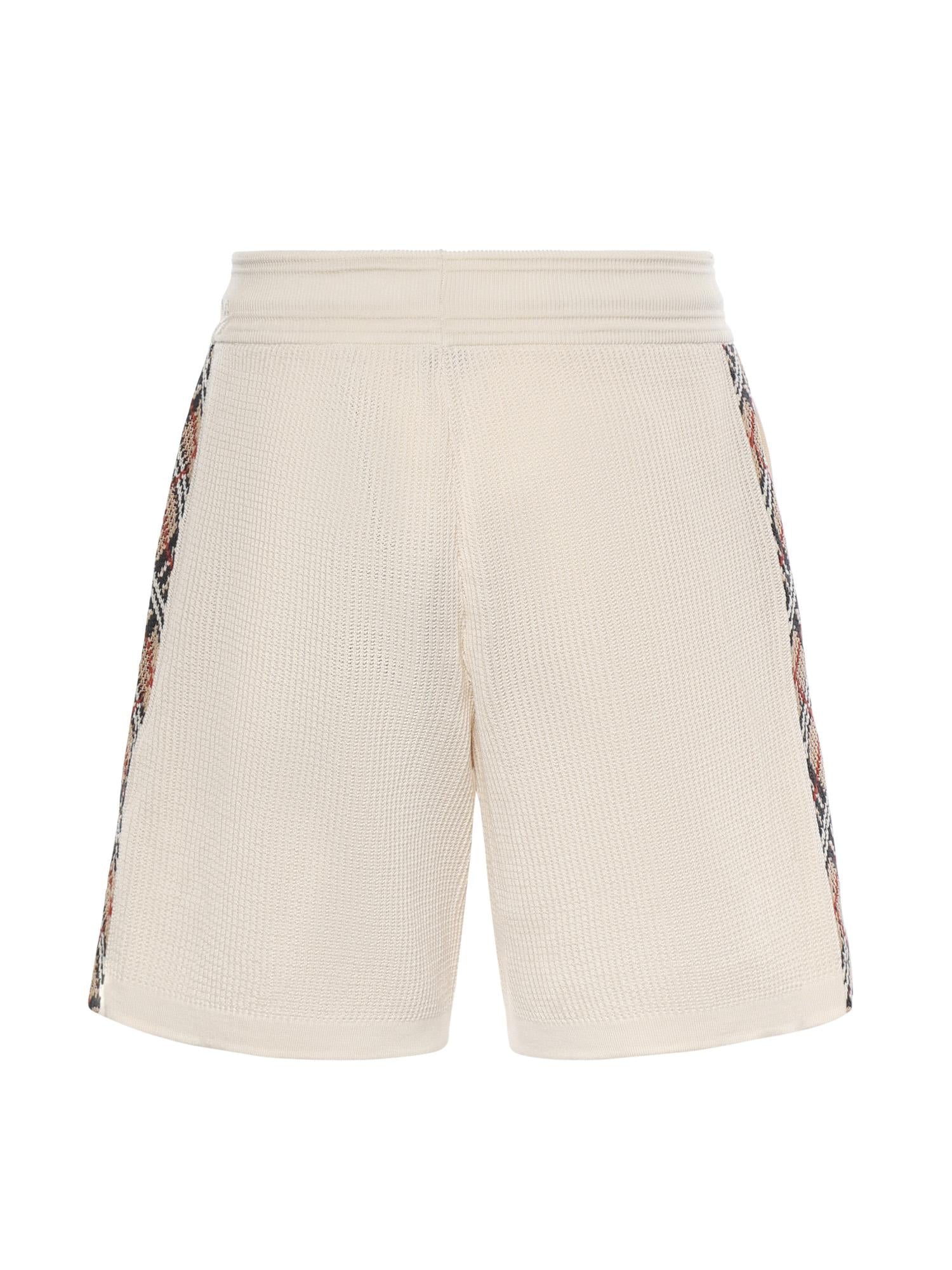 Shorts in cotone con finiture Check 8122350 C5121 BURBERRY 