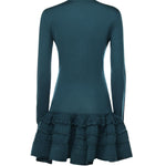Abito Crinoline in lana con ruche AA9R2867K164C 673 ALAIA 
