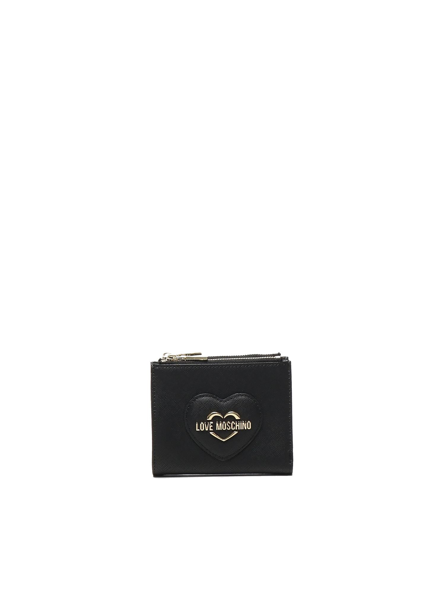 Portafoglio con logo lettering JC5734PP0LKL0 000 LOVE MOSCHINO 