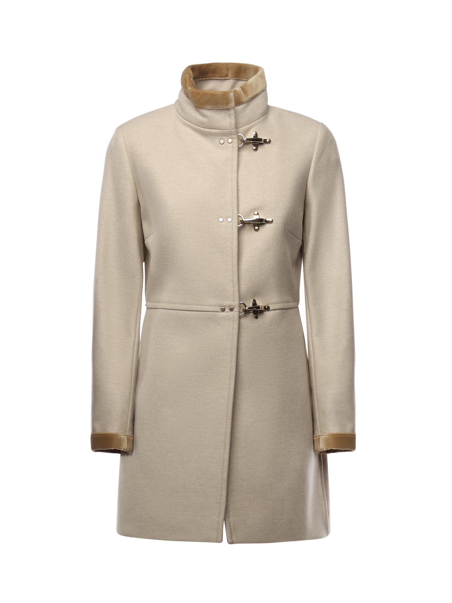 Cappotto Virginia in panno di lana mélange NAW50514000XMY C002 FAY 