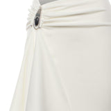 Gonna lunga Crystal in maglia a coste 25044334 WHITE CHRISTOPHER ESBER 