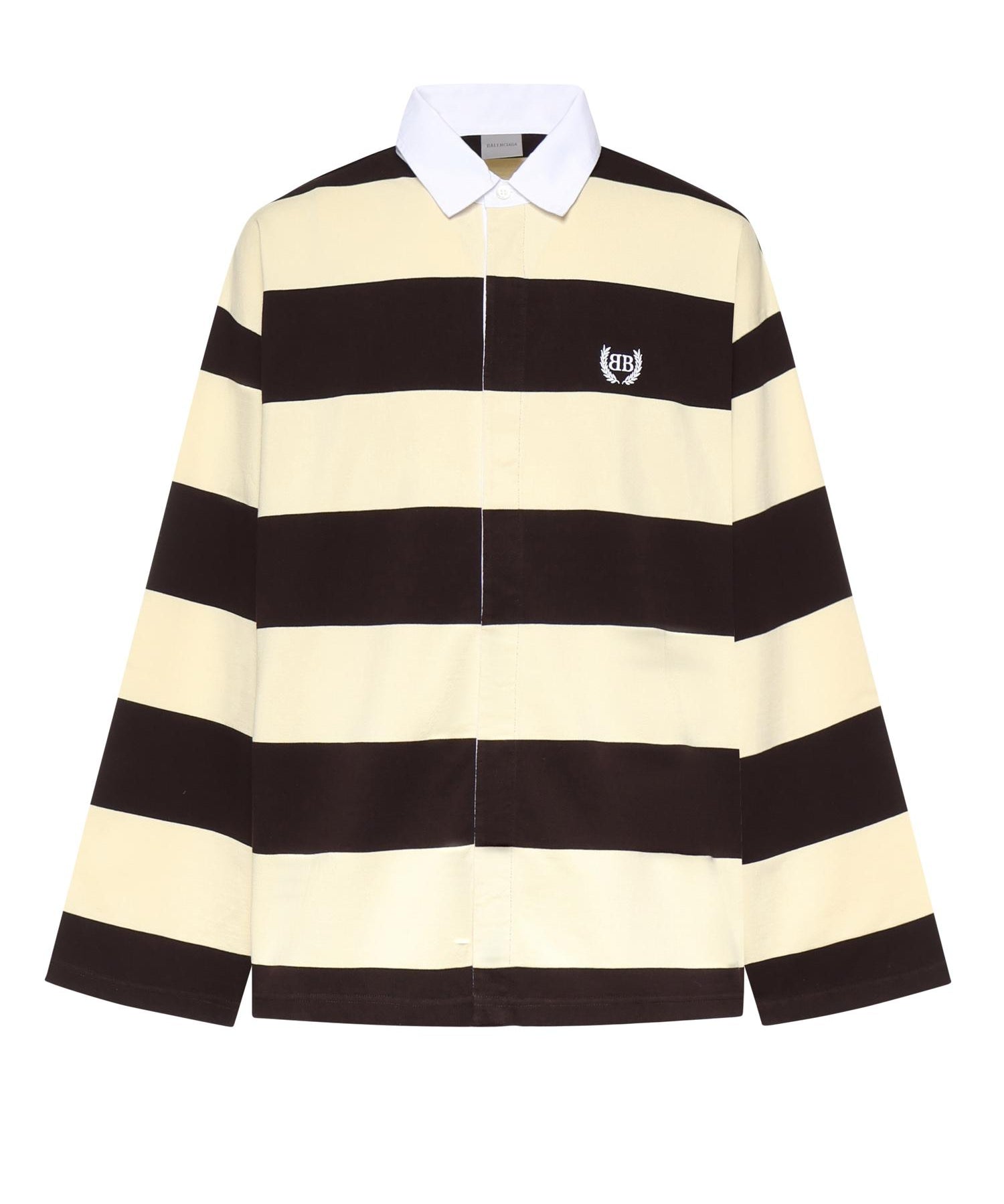 Camicia polo in jersey a righe 871654 TUVL56110 BALENCIAGA 