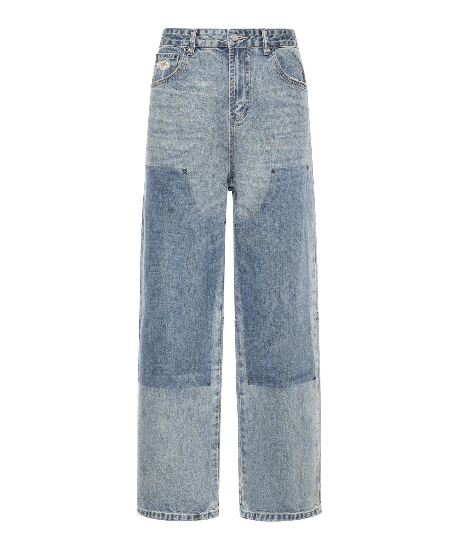 Jeans Double Knee Carpenter in denim FOSS26DP01012 6327 FOUND 