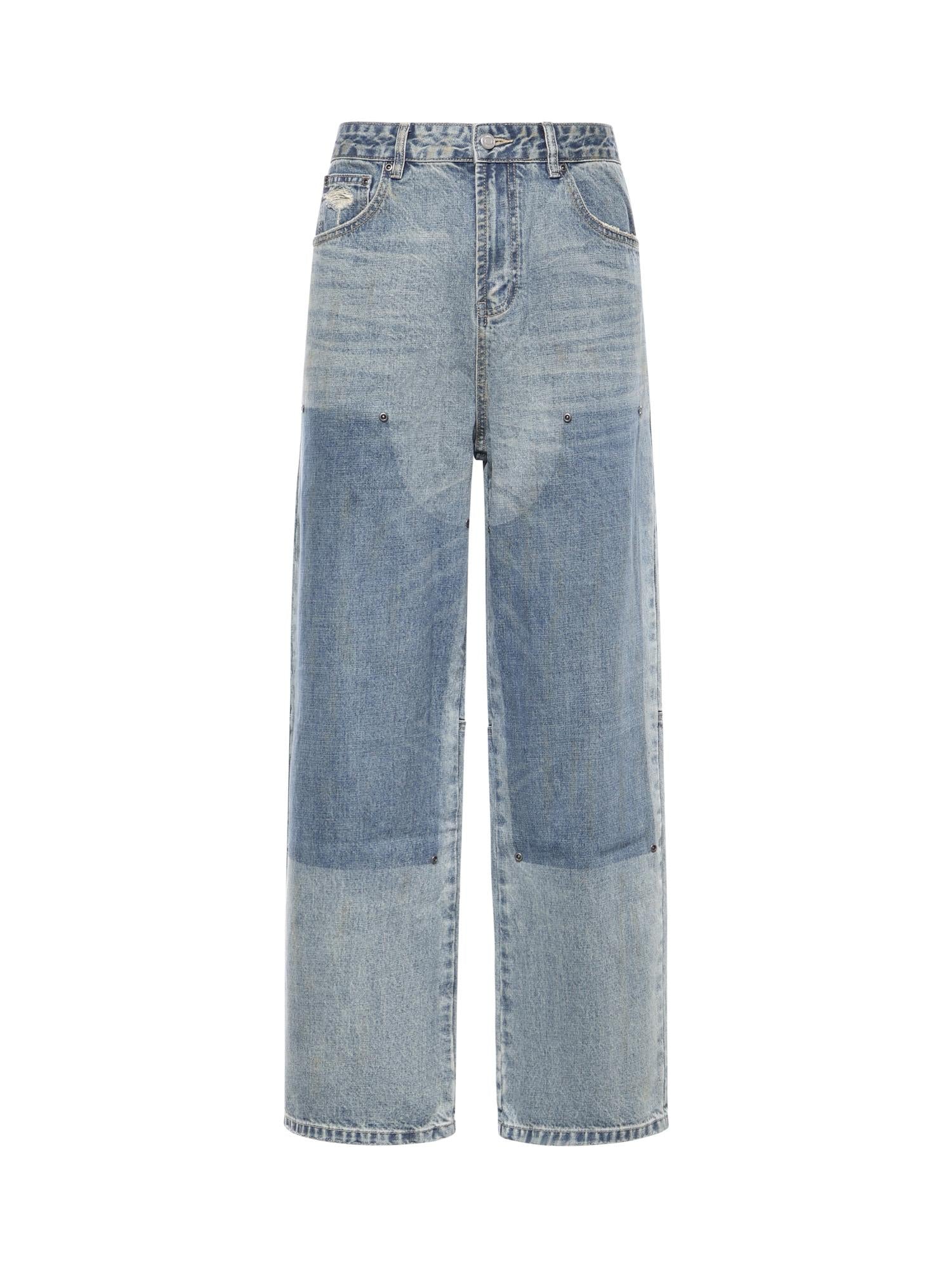 Jeans Double Knee Carpenter in denim FOSS26DP01012 6327 FOUND 