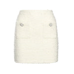 Minigonna in maglia bouclé<BR/> AW25028SK C SELF-PORTRAIT 