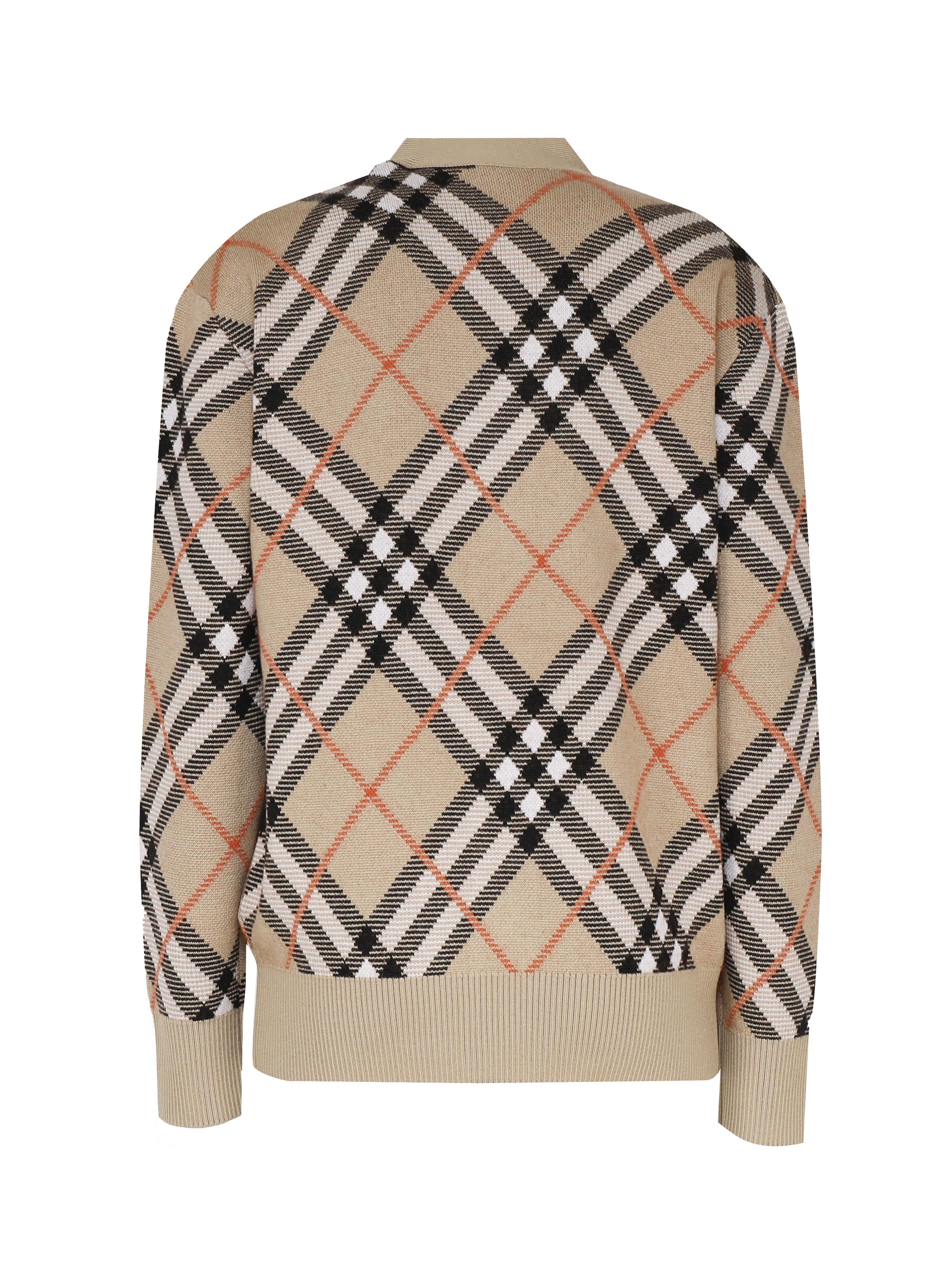 Cardigan con motivo check 8093491 B9368 BURBERRY 