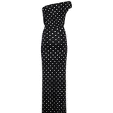 Abito midi in maglia drappeggiata a pois <BR/> RS26108MA B SELF-PORTRAIT 
