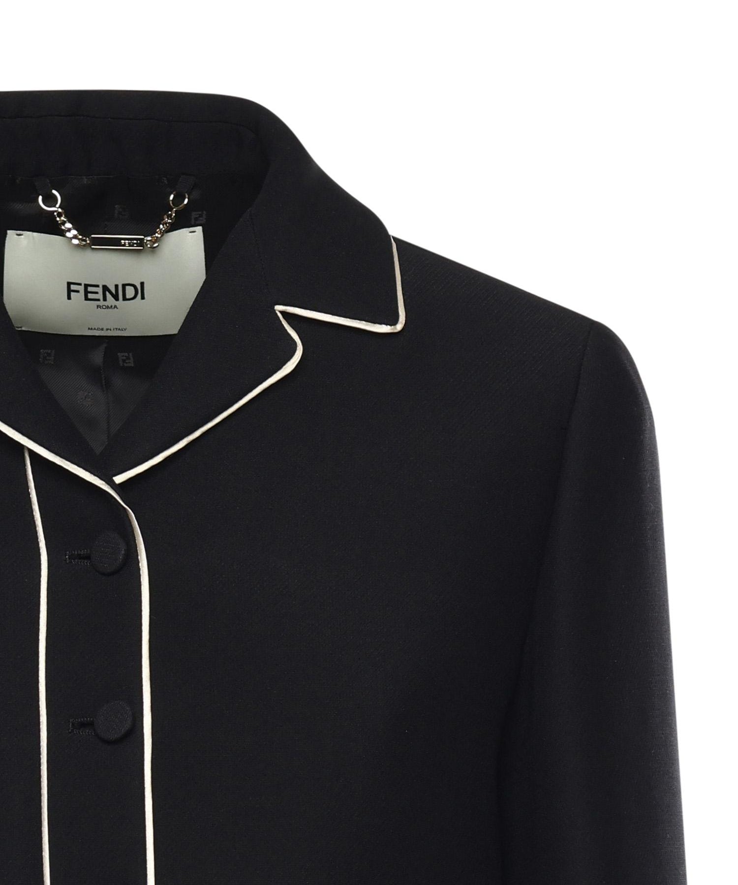 Giacca in lana e seta FJ7665 AC4GF0GME FENDI 