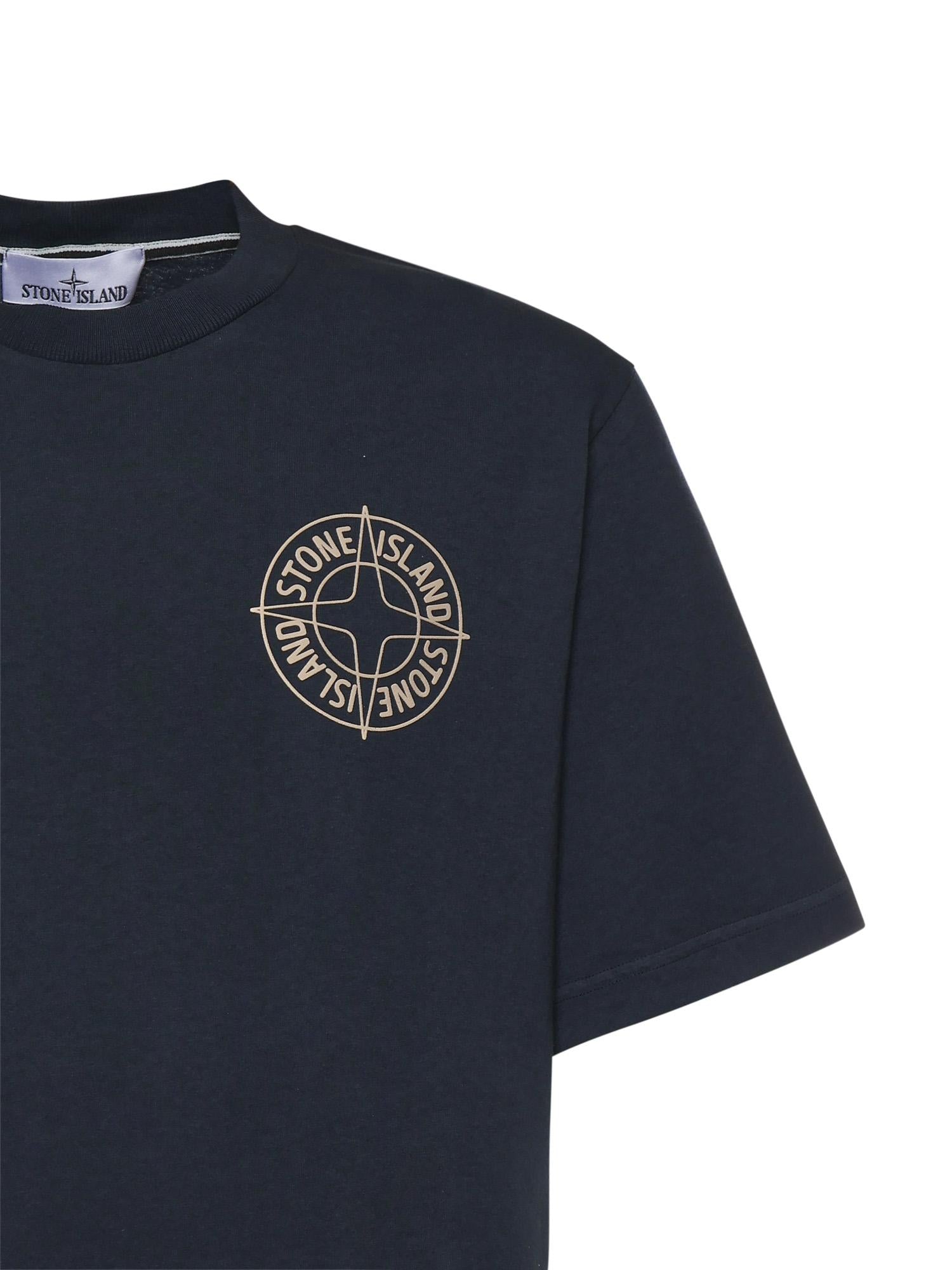 T-shirt con stampa 'Stone' L1S152100001 S0284V0020 STONE ISLAND 
